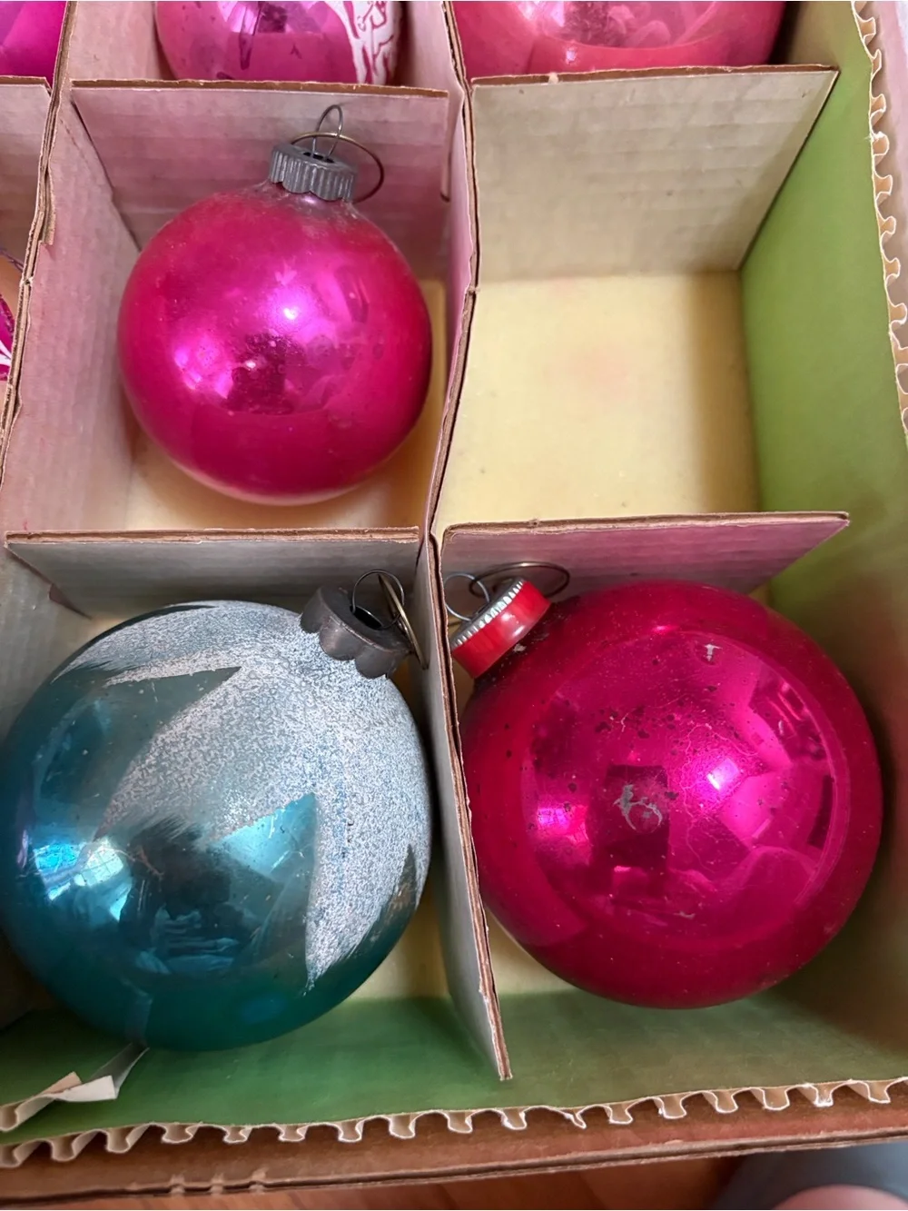 16 Vintage Holiday Glass Ornaments